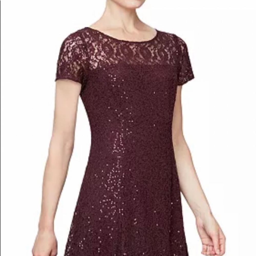 Sequined Lace Dress